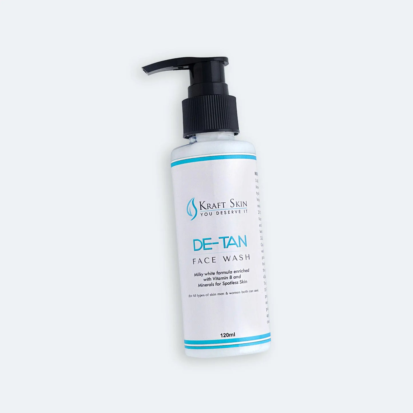 DE-TAN FACE WASH FOR SKIN GLOW & TAN REMOVAL